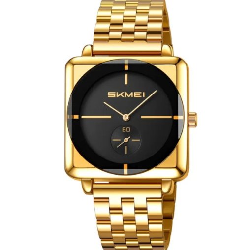 SKMEI 2413 Men's Top Brand Golden Dial Bluck. - Image 3