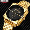 SKMEI 2413 Men's Top Brand Golden Dial Bluck.