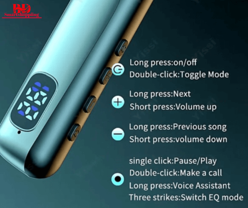 Magnetic Regrsi 200Hours Battery Backup Neckband with Digital Display. - Image 4