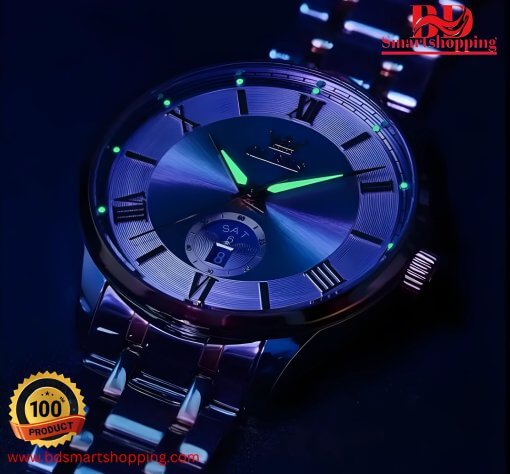 Silver dial Gray OLEVS 3646 Stainless Steel Multi Function. - Image 5