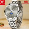 Silver dial Gray OLEVS 3646 Stainless Steel Multi Function.