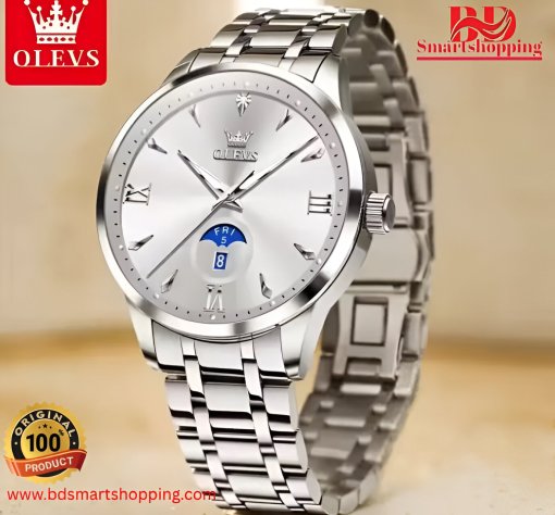 OLEVS 3646 Stainless Steel Multi Function Full silver.
