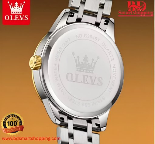 OLEVS 3646 Stainless Steel Multi Function Full silver. - Image 4
