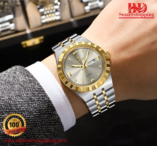 POEDAGAR 872 Original Diamond Wristwatch Dial Bluck. - Image 4