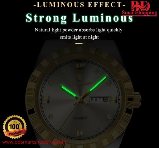 POEDAGAR 872 Original Diamond Wristwatch Dial white. - Image 4
